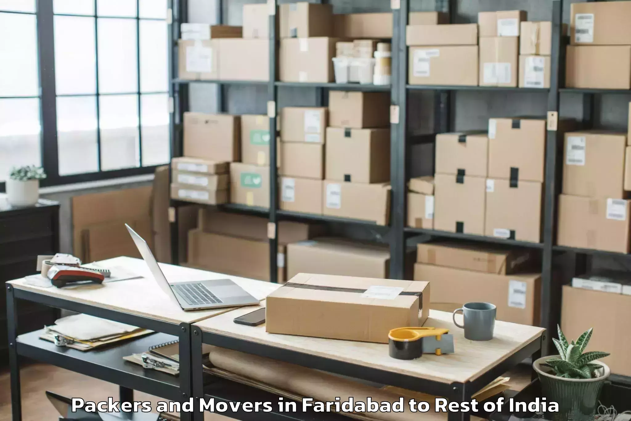 Affordable Faridabad to Damhal Hanjipora Packers And Movers